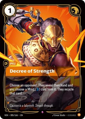 Decree of Strength, Vendetta