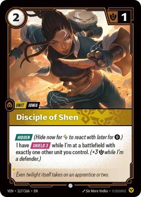 Disciple of Shen, Vendetta