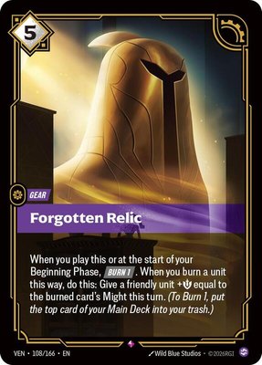 Forgotten Relic, Vendetta