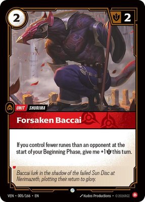 Forsaken Baccai, Vendetta
