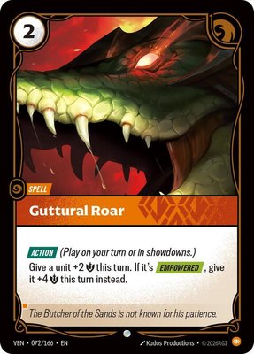 Guttural Roar, Vendetta