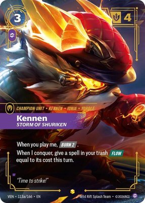 Kennen, Storm of Shuriken (Alternate Art), Vendetta