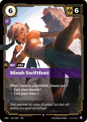 Minah Swiftfoot, Vendetta