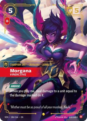 Morgana, Vindictive (Overnumbered), Vendetta
