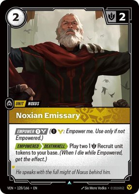 Noxian Emissary, Vendetta
