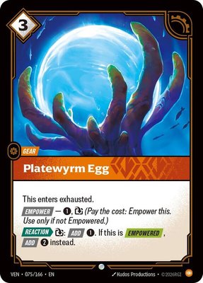 Platewyrm Egg, Vendetta