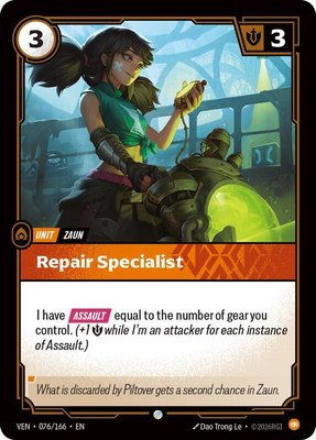 Repair Specialist, Vendetta