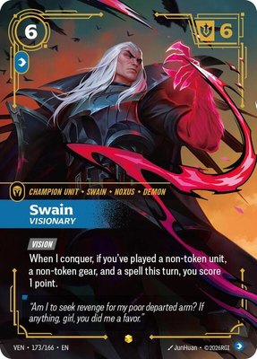 Swain, Visionary (Overnumbered), Vendetta