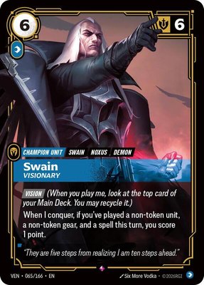 Swain, Visionary, Vendetta
