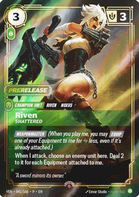 Riven, Shattered, Riftbound Organized Play Promotional Cards