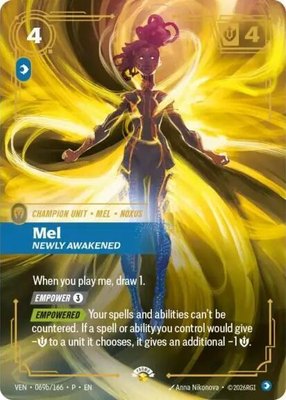 Mel, Newly Awakened, Riftbound Organized Play Promotional Cards