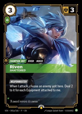 Riven, Shattered, Riftbound Promotional Cards